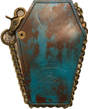 Load image into Gallery viewer, Turquoise Stained Coffin Wallet