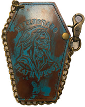 Load image into Gallery viewer, Turquoise Stained Coffin Wallet