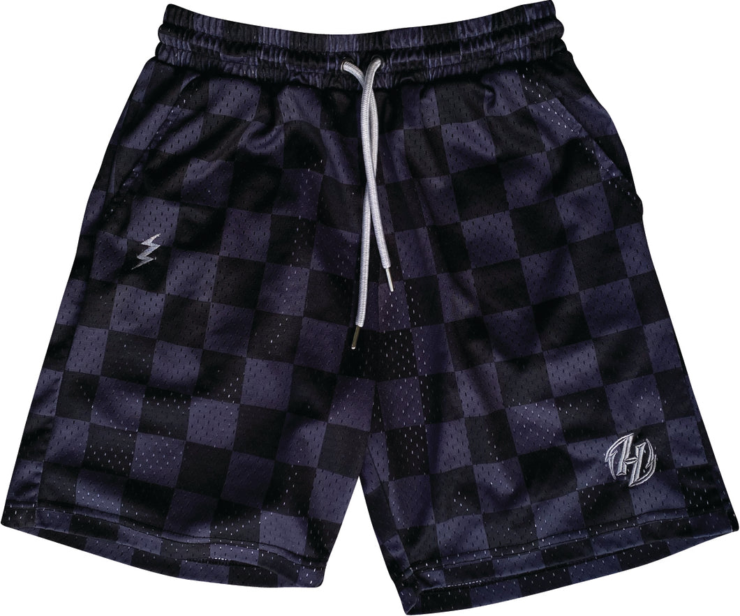 Checkered Mesh Shorts